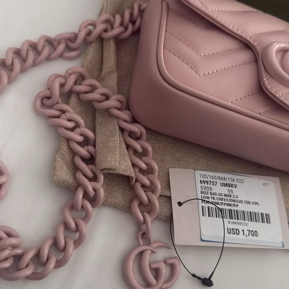 Gucci GG Marmont Belt Bag pink  Msrp $1700+ tax
95cm - Picture 2 of 6